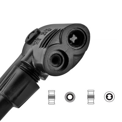 3. Pompka podłogowa Rockbros GP6532B z manometrem - czarno-pomarańczowa