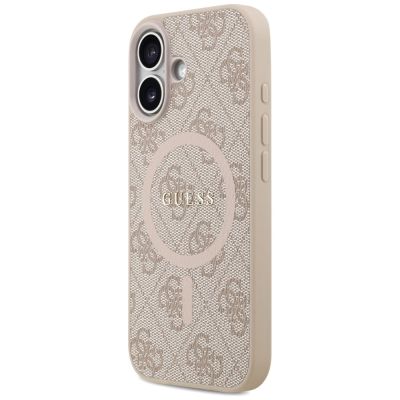 2. Etui Guess 4G Ring Classic Logo MagSafe na iPhone 17 - różowe