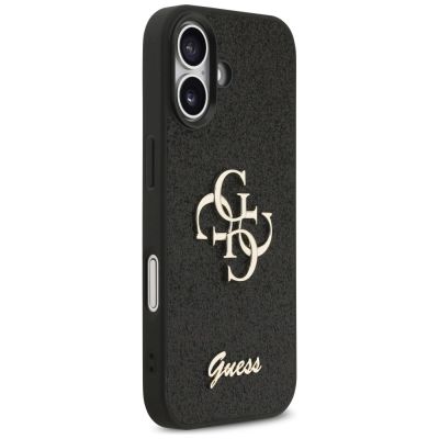 4. Etui Guess Fixed Glitter Big 4G na iPhone 17 - czarne