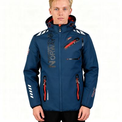 6. Geographical Norway Softshell ROYAUTE DB NAVY RED MEN 068 (WY2001H/GN/Navy / Red)