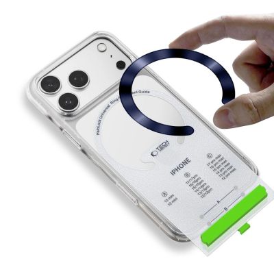 5. Pierścień magnetyczny Tech-Protect MMP-210 MagSafe 2-Pack - srebrny / granatowy