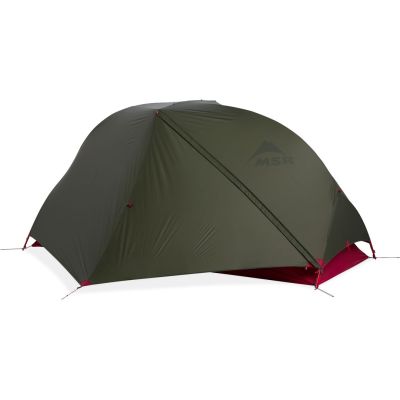 11. MSR Hubba Hubba Bikepack 1 os. Zielony, Czerwony, Biały Namiot trójkątny