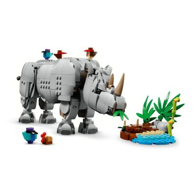 7. LEGO Creator 3w1 31171 - Dzikie zwierzęta: Dumny nosorożec z ptakami