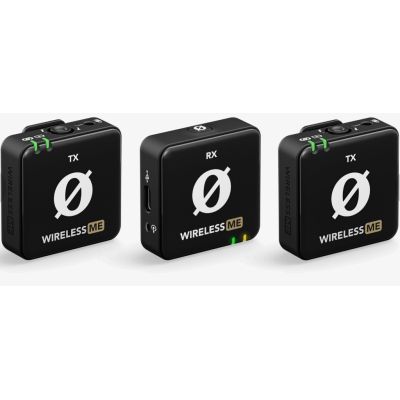 19. RODE Wireless ME Dual - Kompaktowy bezprzewodowy system mikrofonowy z dwoma nadajnikami do nagrywania dwukanałowego (czarny)