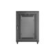 4. Szafa instalacyjna rack stojąca 19" 22U 800x1200 czarna drzwi perforowane Lanberg (flat pack)