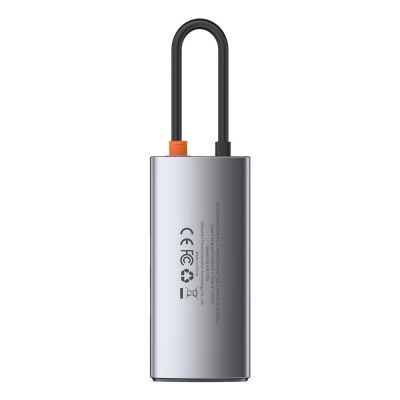3. Baseus Metal Gleam 4w1 wielofunkcyjny HUB USB Typ C - USB Typ C Power Delivery 100 W / HDMI 4K 30 Hz / USB 3.2 Gen 1 / USB 2.0 (CAHUB-CY0G)
