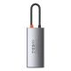 3. Baseus Metal Gleam 4w1 wielofunkcyjny HUB USB Typ C - USB Typ C Power Delivery 100 W / HDMI 4K 30 Hz / USB 3.2 Gen 1 / USB 2.0 (CAHUB-CY0G)