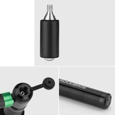 6. Pompka CO2 Rockbros HQ-75D-CO2 manualna/CO2 aluminiowa - czarna