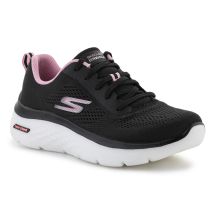 SKECHERS GO WALK HYPER BURST SPACE INSIGHT BLACK/PINK 124578-BKPK