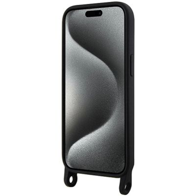 4. Etui Karl Lagerfeld Crossbody Silicone Choupette do iPhone 15 - czarne