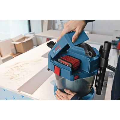 4. Bosch GAS 18V-10 L Professional Czarny, Niebieski