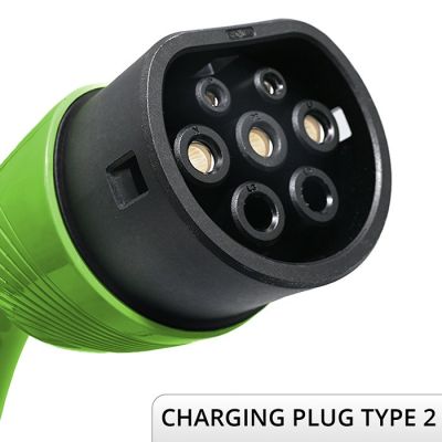 4. Qoltec Mobilna ładowarka do samochodu elektrycznego EV i hybryd z regulacją 2w1 Typ2 | 11kW | 400V | CEE 16A | Wi-fi | TUYA | SMART LIFE | LCD | Przenośna | Wallbox | 5m