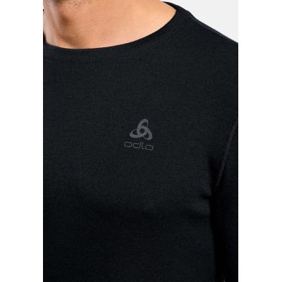 2. Koszulka męska Odlo BL TOP crew neck l/s MERINO 260 roz. L Czarna