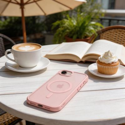 8. Etui Tech-Protect BasicMag MagSafe na iPhone 16e / 17e - różowe matowe