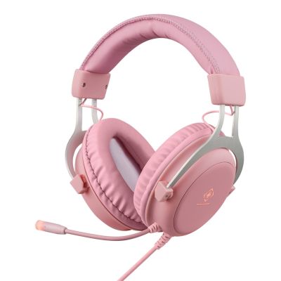 3. Deltaco Gaming GAM-030-P słuchawki/zestaw słuchawkowy Przewodowa Opaska na głowę USB Typu-A Różowy