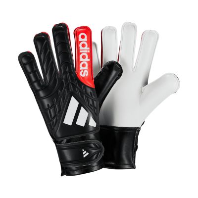 Rękawice bramkarskie dla dzieci adidas Copa Club czarno-czerwone KA7809