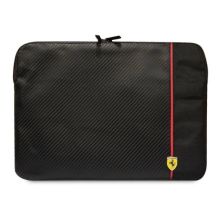 Pokrowiec Ferrari Carbon&Smooth na laptopa 14" - czarny