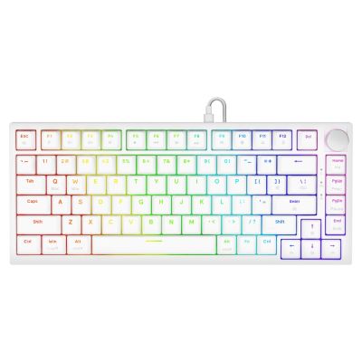 10. SAVIO KLAWIATURA MECHANICZNA ASTRAL WHITE OUTEMU WHITE JADE RGB