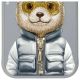 11. Etui Nimmy Cool&Cute 2.0 Bear do iPhone 15 - szare