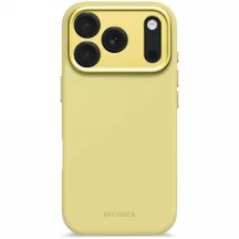 Etui Decoded AntiMicrobial Silicone Backcover MagSafe na iPhone 17 Pro - żółte