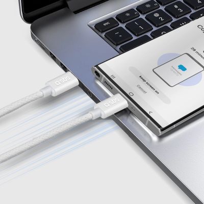 6. Kabel SBS TECABLETISSUETCCG USB-C - USB-C 1,5m 60W w oplocie - szary