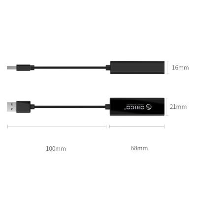 3. Zewnętrzna karta sieciowa Orico UTJ-U3 1 Gigabit USB-A 3.0 - czarna