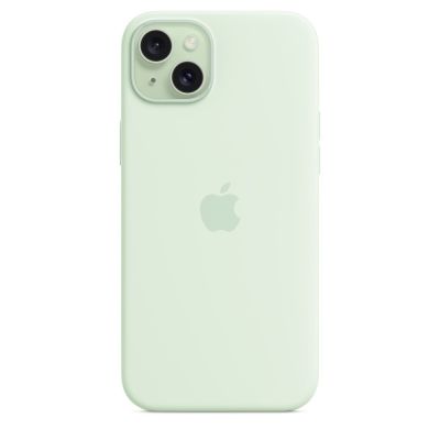 5. Silikonowe etui Apple z MagSafe Soft Mint, do Apple iPhone 15 Plus, MT103ZM/A