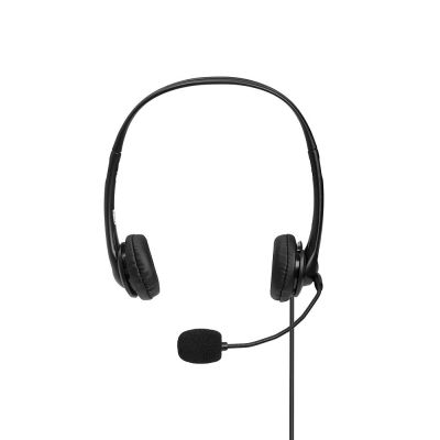 4. Lindy 42870 słuchawki/zestaw słuchawkowy Przewodowa Opaska na głowę Połączenia/muzyka USB Typu-A Czarny