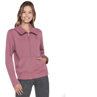 3. Skechers Hoodless Hoodie Skechcloud Jacket WJA288-DKMV Fioletowe L