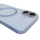 7. Etui silikonowe Puro Daylight kompatybilne z Magsafe na iPhone 17 - półprzezroczyste niebieskie