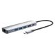 10. Manhattan 153959 stacja dokująca Przewodowa USB 3.2 Gen 1 (3.1 Gen 1) Type-C Srebrny