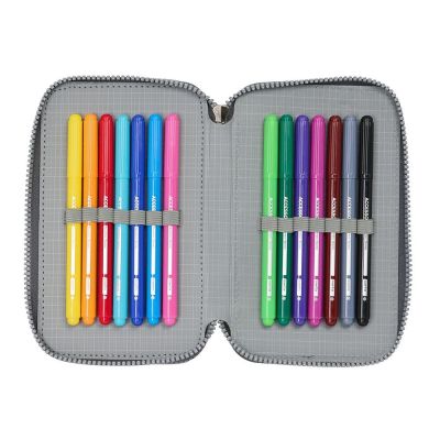 4. Piórnik z wyposażeniem Real Madryt triple filled pencil case 37 pcs 412524857