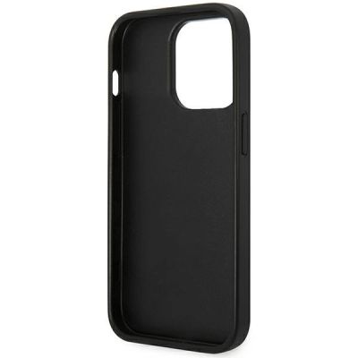7. Etui Karl Lagerfeld Saffiano Choupette Head Patch na iPhone 14 Pro Max - czarne