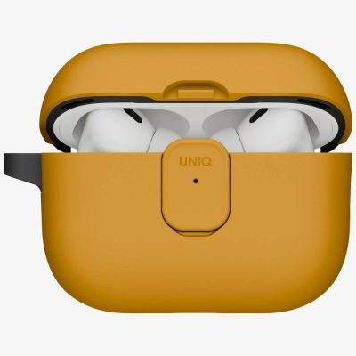 2. Etui UNIQ Clyde na AirPods Pro 3 gen - żółto-szary