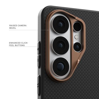 4. UAG Fibr Armr Magnet - etui z wbudowanym modułem magnetycznym do Samsung Galaxy S26 Ultra (black/bronze)