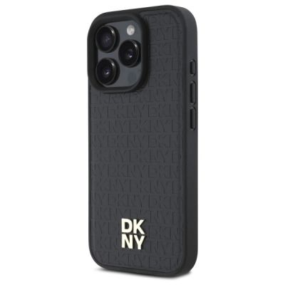 2. Etui DKNY Repeat Pattern Stack Logo MagSafe na iPhone 16 Pro - czarne