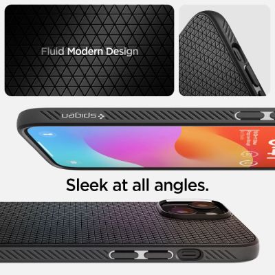 11. Etui Spigen Liquid Air na iPhone 15 Plus - czarny mat