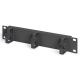 31. Zestaw sieciowy 10": szafa wisząca 12U, półka, listwa zasilająca, 8-port switch, panel kat.6, czarny