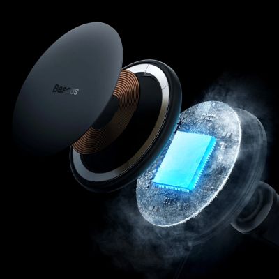 10. Ładowarka indukcyjna do samochodu MagSafe 15W USB C 25W Baseus CW01 - czarna