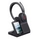 Yealink WH68 Workstation Zestaw słuchawkowy Przewodowy i Bezprzewodowy Opaska na głowę Połączenia/muzyka USB Type-C Bluetooth Podstawka do ładowania Czarny