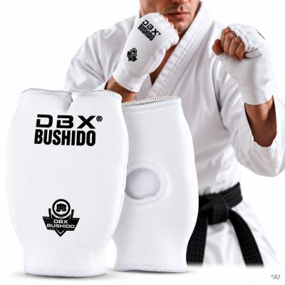 5. Napięstniki do karate białe  DBX-KM White DBX Bushido