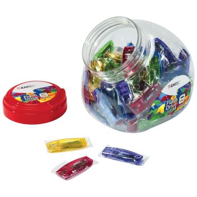 3. Emtec C410 Color Mix - Candy Jar 2.0 pamięć USB 8 GB USB Typu-A Niebieski, Zielony, Fioletowy, Czerwony, Żółty