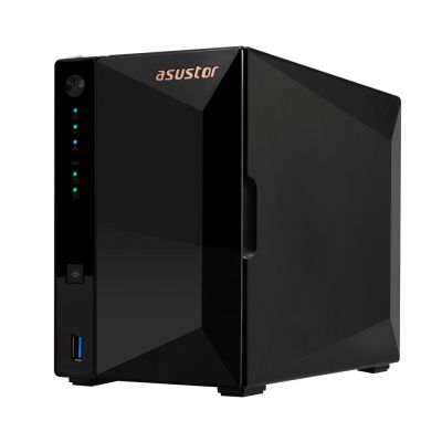 11. NAS Asustor AS3302T v2; Tower; 2x (3.5" SATA HDD/ 2.5" SSD); Realtek RTD1619B, 2GB DDR4, 1x 2.5GbE, 3x USB 3.2