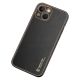 4. Dux Ducis Yolo etui iPhone 14 Plus elegancki pokrowiec ze skóry ekologicznej czarny