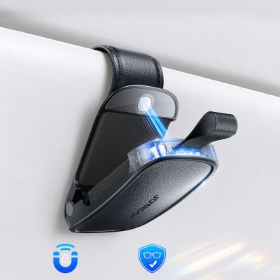 3. Uchwyt na okulary Joyroom JR-ZS511 na osłonę przeciwsłoneczną klips magnetyczny - czarny
