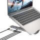 24. UNITEK PODSTAWKA POD LAPTOP REGULOWANA + HUB USB-C/A, HDMI 2.0, PD 100W