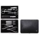 2. ZESTAW DO MANICURE Zwilling Classic Inox – skórzane etui, 10 elementów - Czarny