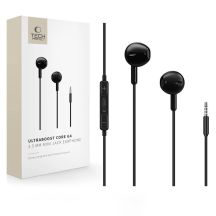 Słuchawki przewodowe Tech-Protect Ultraboost Core G4 Mini Jack - czarne