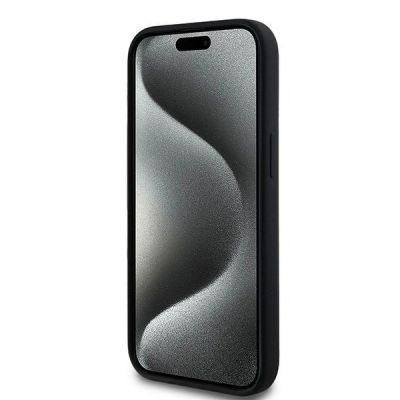 5. Etui Karl Lagerfeld Silicone Karl&Choupette MagSafe na iPhone 15 Plus / 14 Plus - czarne