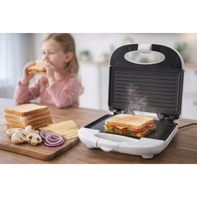 13. Opiekacz do kanapek Esperanza Panini TKT004W (700W; kolor biały)